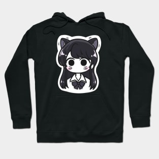 komi can't communicate komi cat komi san manga blush Hoodie